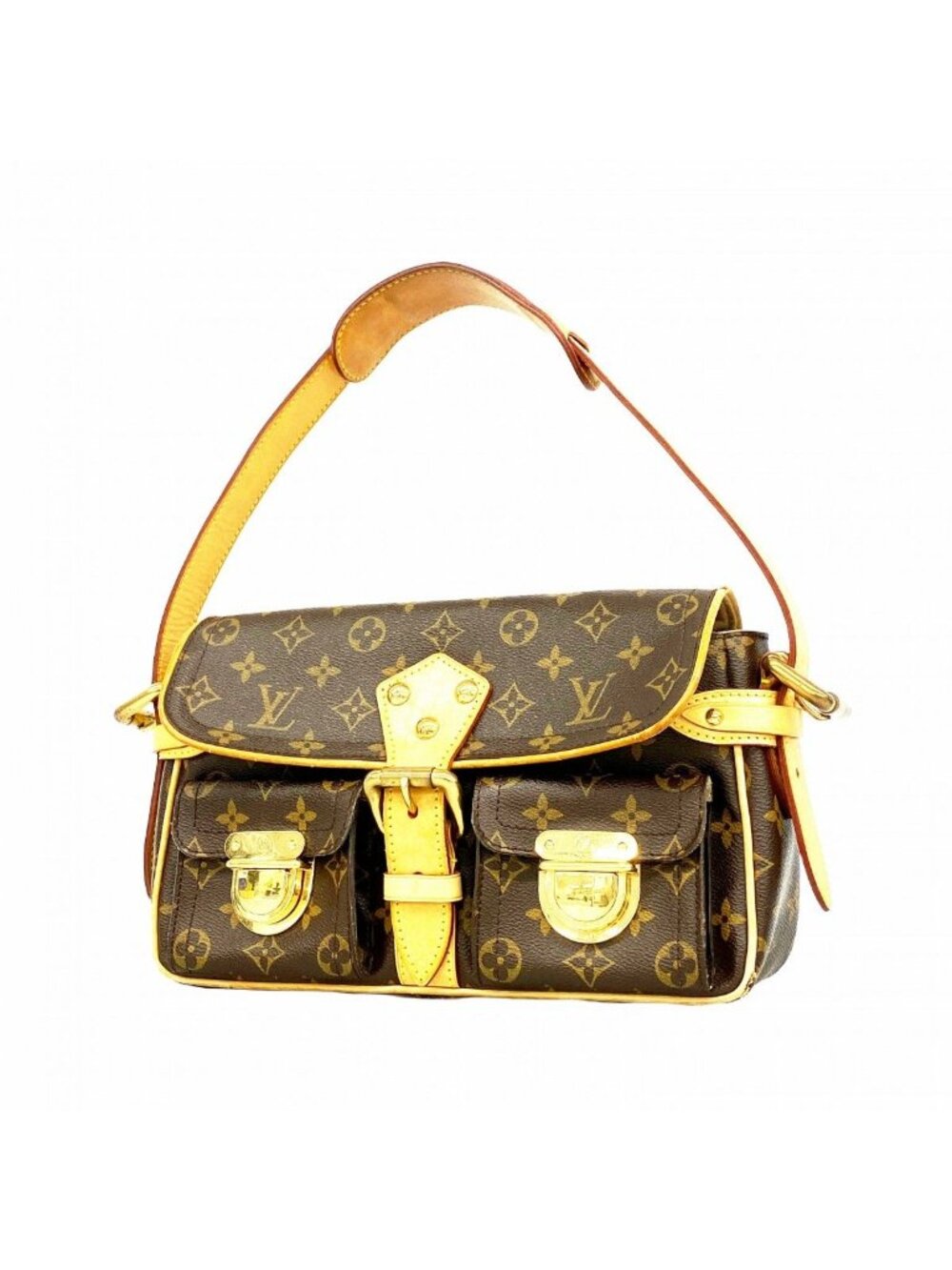 Louis Vuitton Shoulder Bag Monogram Hudson PM Brown